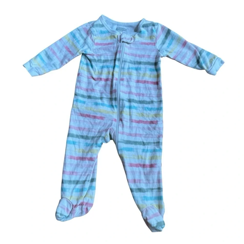 Bundle 3M Baby Girl 6PC Set Pajama Bodysuit Onesie Long Sleeve top Pants Hoodie